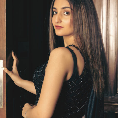 Cotton Satin Jacquard Banjara Print Saree