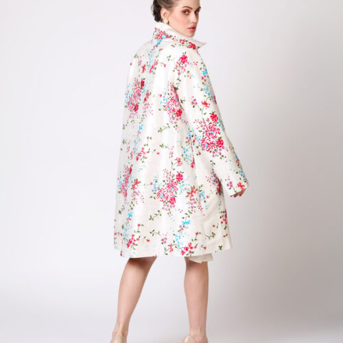 Floral Embroidered Silk Jacket