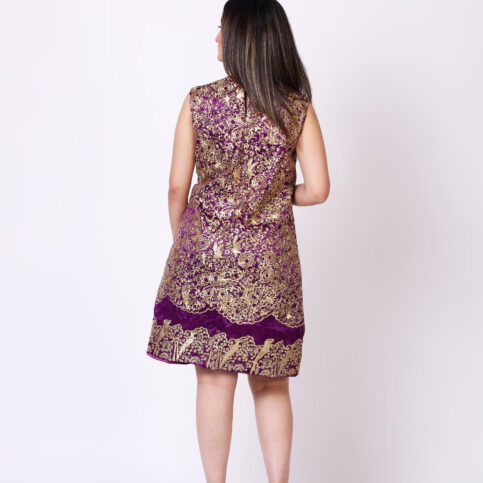 Gilded Filigree Embroidered Organza Kurta Dress