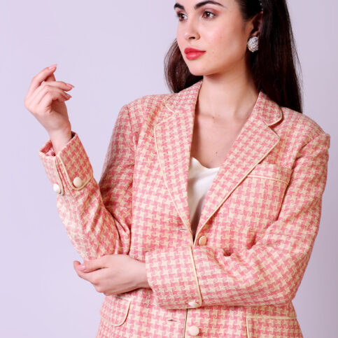 Handwoven matka silk blazer