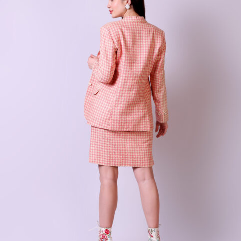 Handwoven matka silk blazer