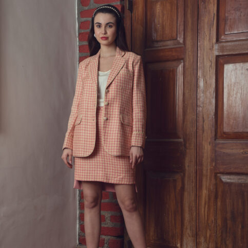 Handwoven matka silk blazer