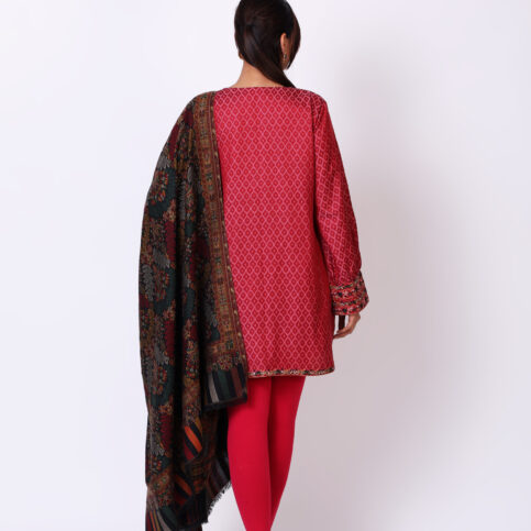 Jacquard Embroidered Kurta