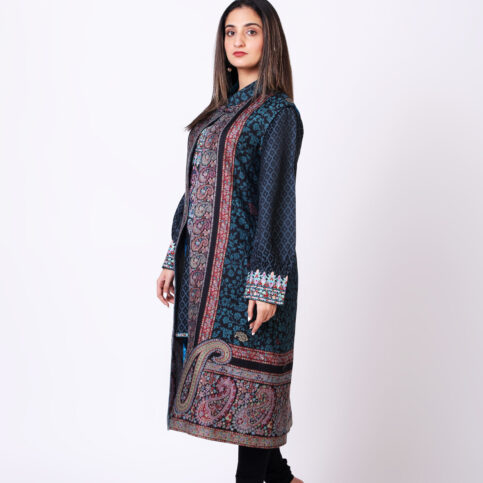 Jamawar Sleeveless Jacket
