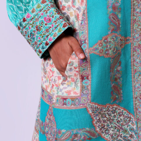 Jamawar Sleeveless Jacket