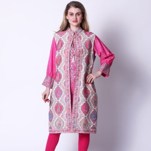 Jamawar Sleeveless Jacket