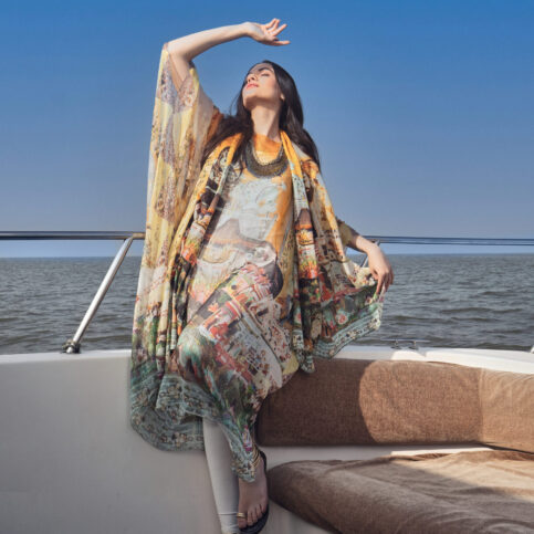 Love Lurex Silk Kaftan