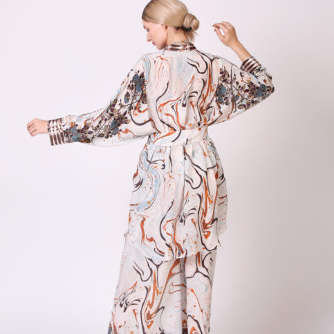 Marble Print Tunic Dress