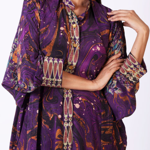 Marble Print Tunic Dress