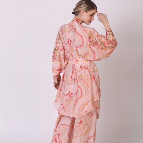 Marble Print Tunic Dress