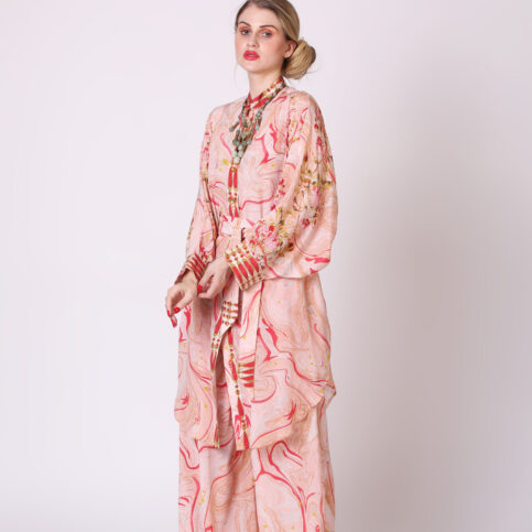 Marble Print Tunic Dress