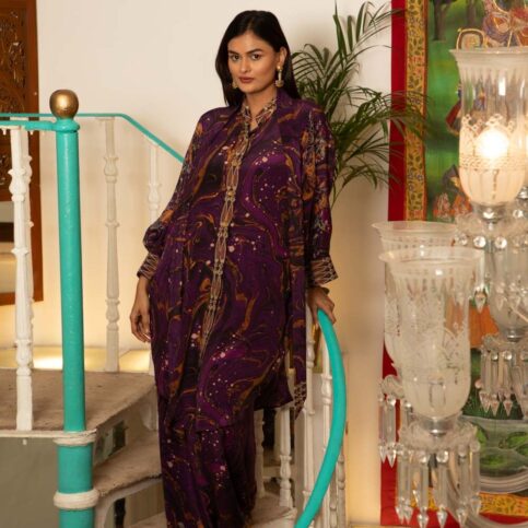 Marble Print Tunic Dress