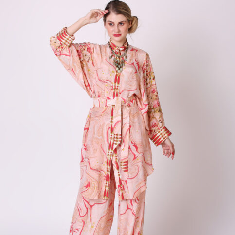 Marble Print Tunic Dress