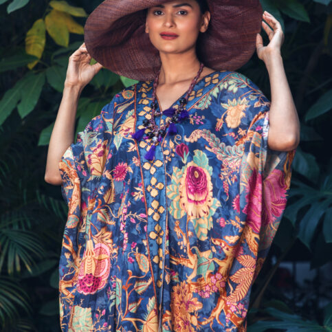 Muslin Chintz Printed Kaftan