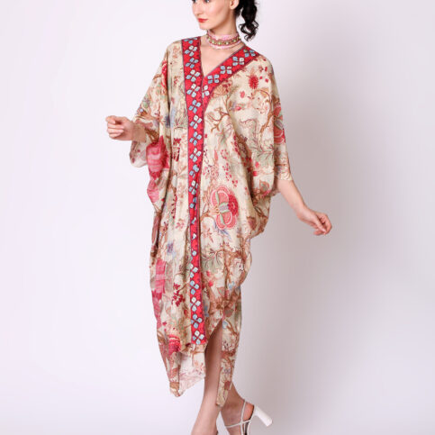 Muslin Chintz Printed Kaftan