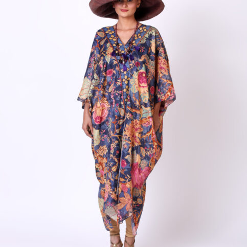Muslin Chintz Printed Kaftan
