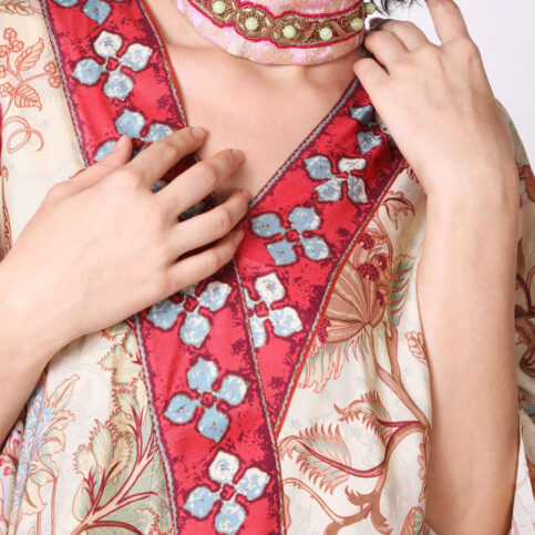 Muslin Chintz Printed Kaftan