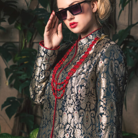 Piped Kinkabh Jacket