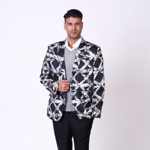 Ajrak Print Modal Jacket