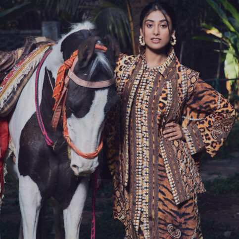 Animal Print Quilted CDC Waistcoat