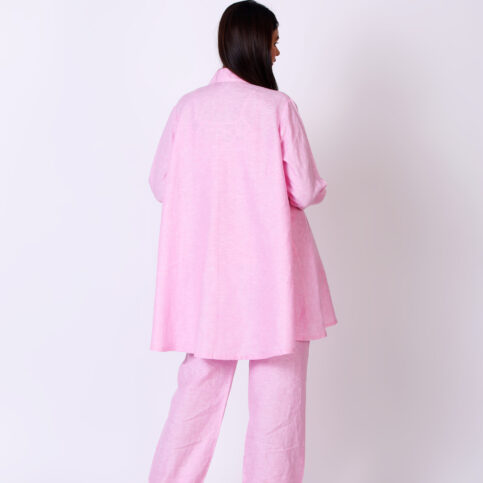 Blended Ramie Linen A Line Blouse