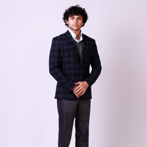 Cashmere Check Plaid Jacket