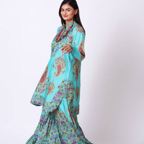 Coordinate Print Jocker Patch Tiered Sharara