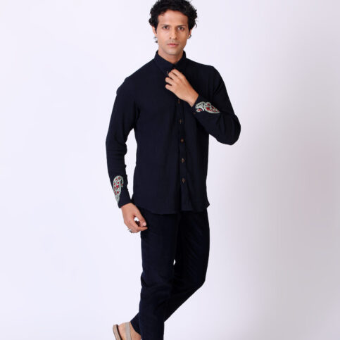 Cotton Cheese Cloth Embroidered Shirt