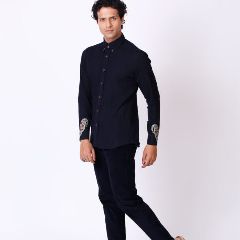 Cotton Cheese Cloth Embroidered Shirt