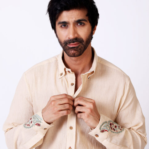 Cotton Cheese Cloth Embroidered Shirt