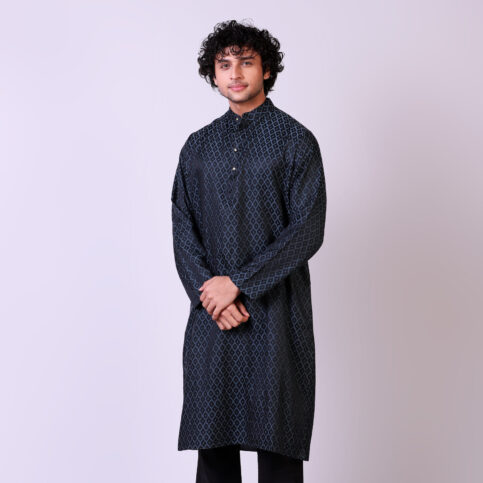 Cotton Jacquard Kurta