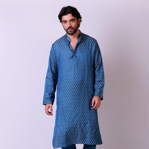 Cotton Jacquard Kurta