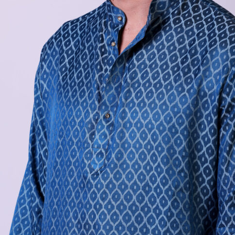 Cotton Jacquard Kurta