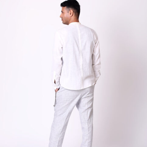Cotton Linen Popover Shirt Shirt