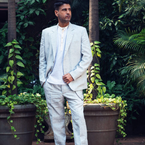 Cotton Linen Popover Shirt Shirt and linen jacket pant