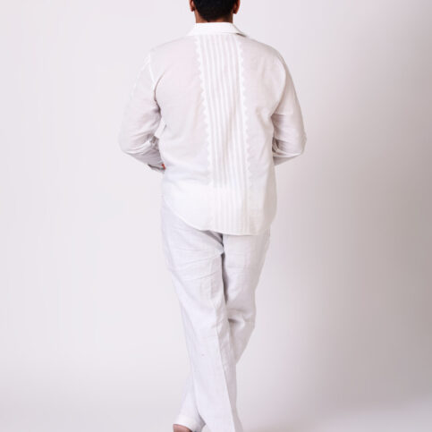 Cotton Muslin Applique Shirt