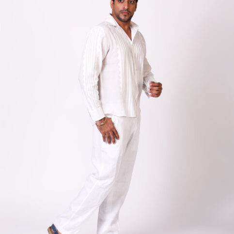 Cotton Muslin Applique Shirt