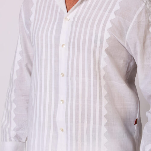Cotton Muslin Applique Shirt