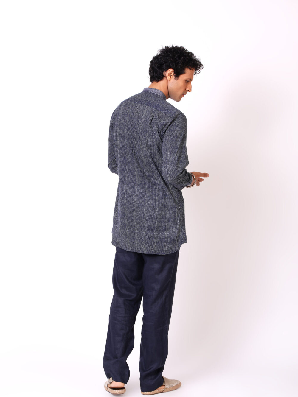 Cotton Voile Pincheck Shirt