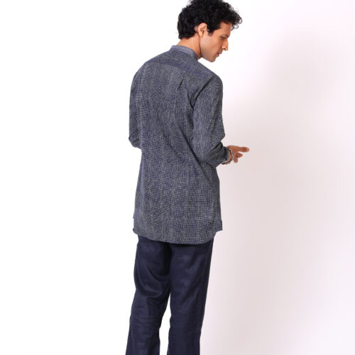 Cotton Voile Pincheck Shirt