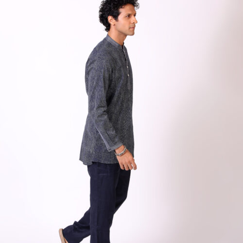 Cotton Voile Pincheck Shirt