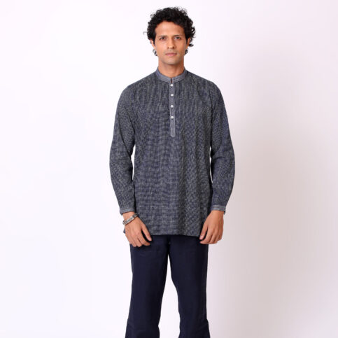 Cotton Voile Pincheck Shirt