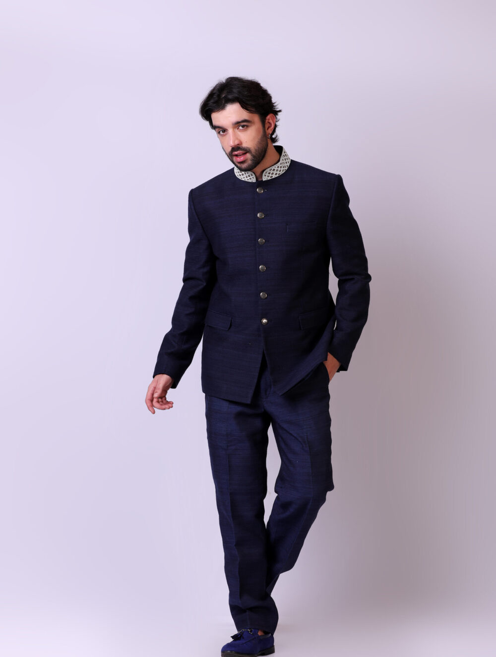 Embroidered Pgd Nehru Jacket