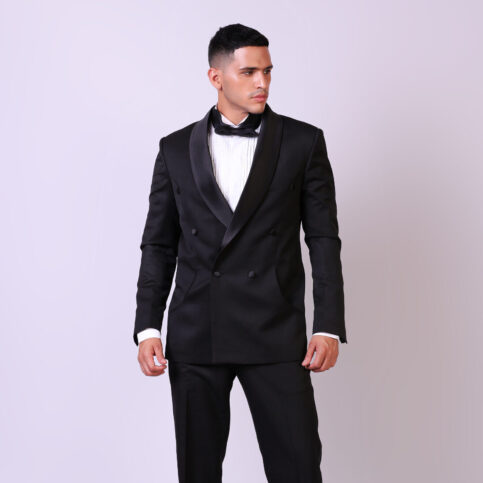 Fine Wool Tuxedo Blazer Jacket