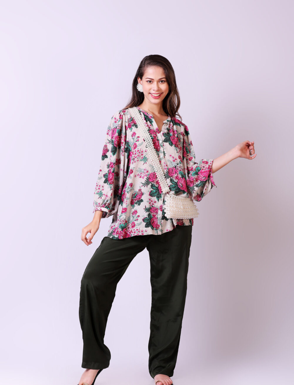 Floral Printed CDC Blouse
