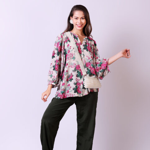 Floral Printed CDC Blouse