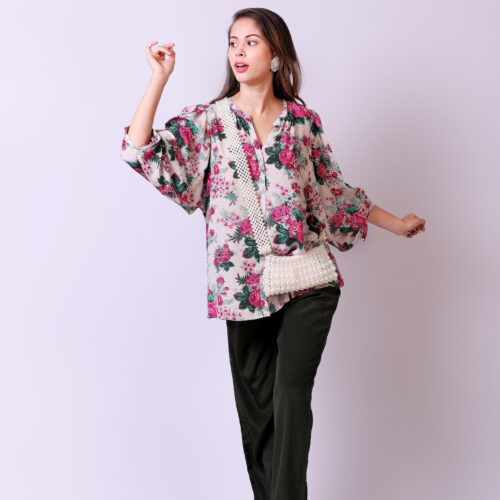 Floral Printed CDC Blouse