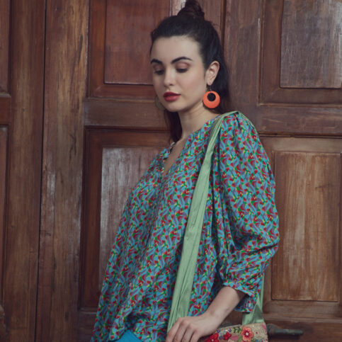 Geometric Printed CDC Blouse