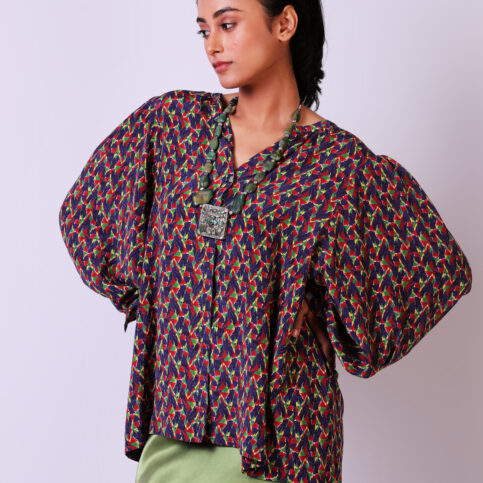 Geometric Printed CDC Blouse