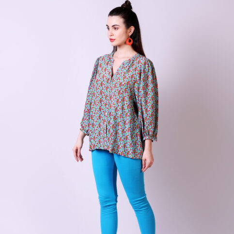 Geometric Printed CDC Blouse
